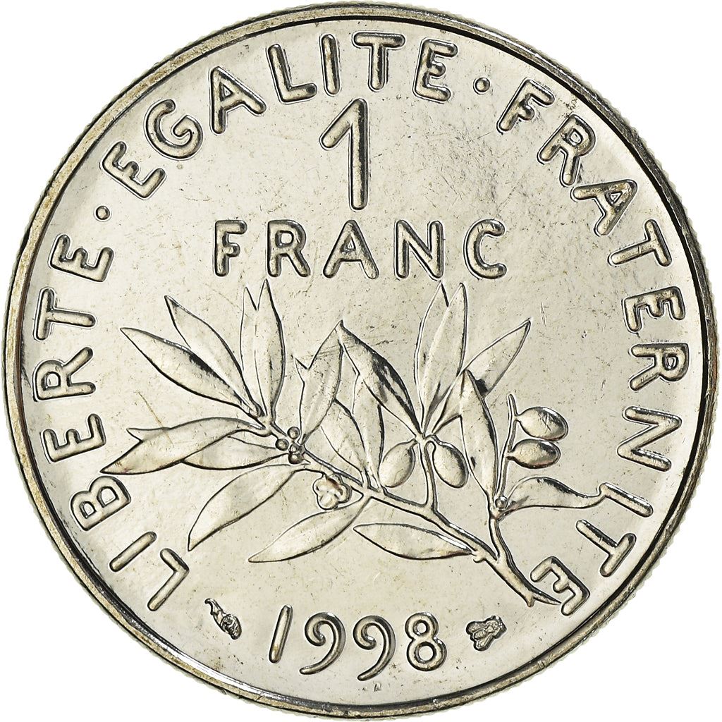 French Coin 1 Franc | Signature O. Roty | KM925.1 | France | 1959 - 2001