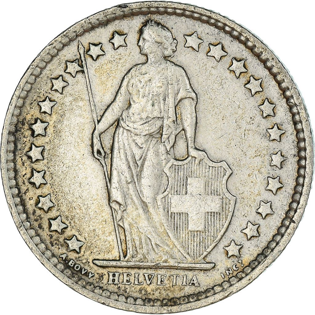 Switzerland Coin Swiss ½ Franc | Helvetia | KM23 | 1875 - 1967