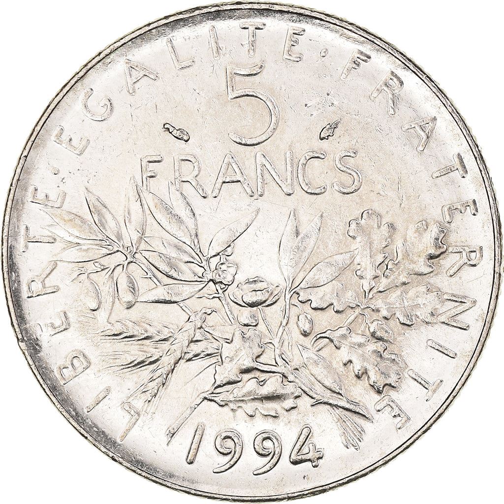 French 5 Francs Coin | signature O. Roty | KM926a.1 | France | 1969 - 2001