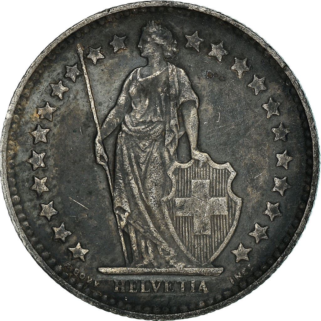 Switzerland Coin Swiss ½ Franc | Helvetia | KM23 | 1875 - 1967