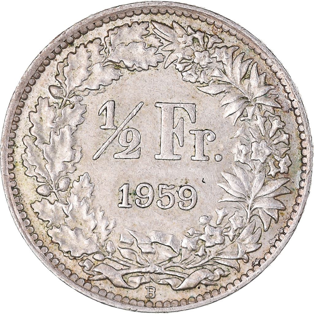 Switzerland Coin Swiss ½ Franc | Helvetia | KM23 | 1875 - 1967