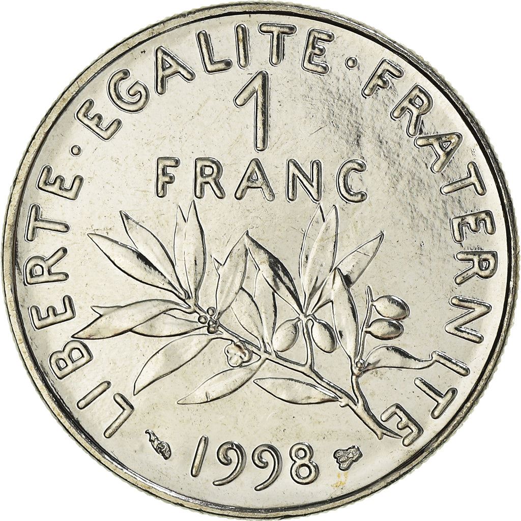 French Coin 1 Franc | Signature O. Roty | KM925.1 | France | 1959 - 2001