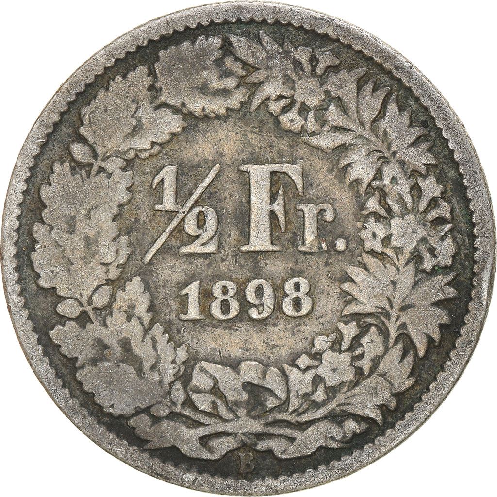 Switzerland Coin Swiss ½ Franc | Helvetia | KM23 | 1875 - 1967