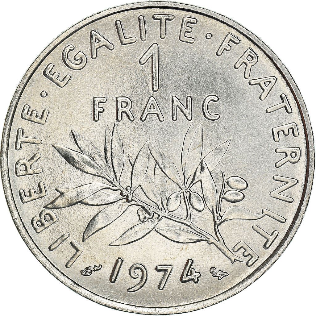 French Coin 1 Franc | Signature O. Roty | KM925.1 | France | 1959 - 2001