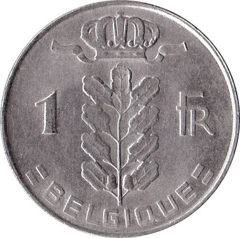 Belgium 1 Franc | 100 Coins | Baudouin I Belgique | Cornucopia | KM142 | 1950 - 1988