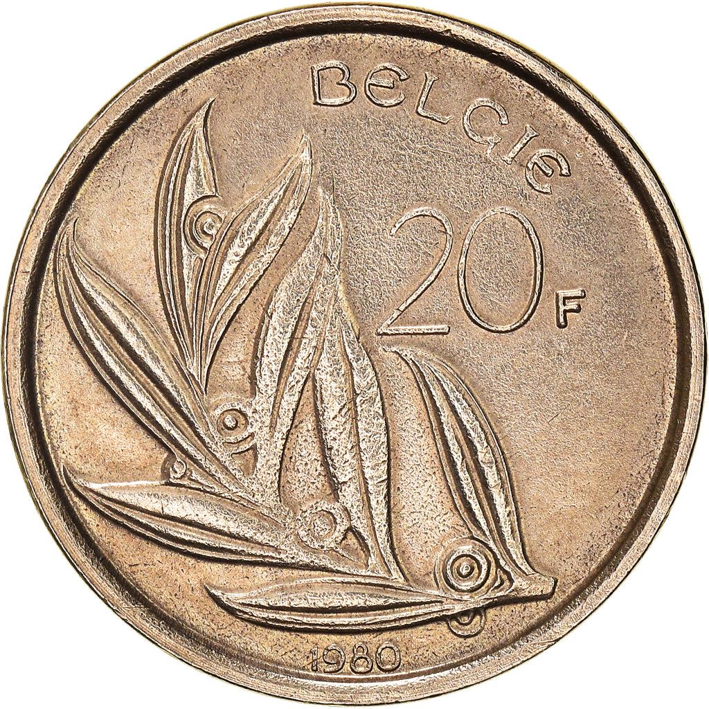 Belgium 20 Francs | 100 Coins | Baudouin I Belgie | Scales | Angel | 1980 - 1993