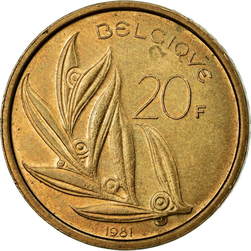 Belgium 20 Francs | 100 Coins | Baudouin I Belgique | Bird | Angel | 1980 - 1993