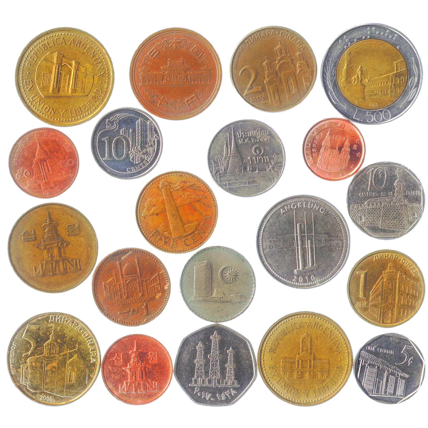 Coins with Buildings | Architecture | Temples | Churches | Cathedrals | Castles | Mansions | Palaces | Architectural Wonders