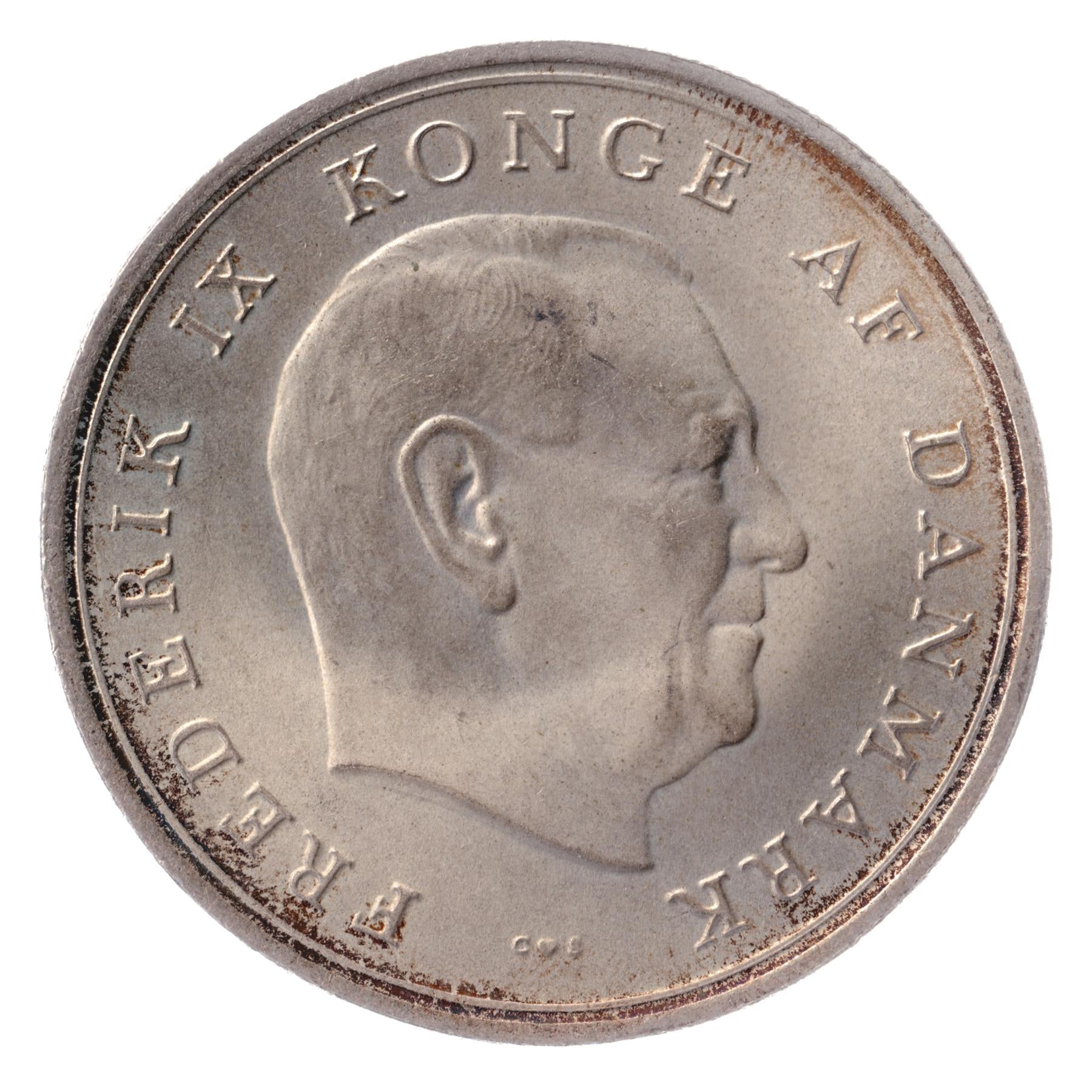 Danish Coin 10 Kroner | Frederik IX Wedding | Princess Queen Margrethe | KM856 | Denmark | 1967