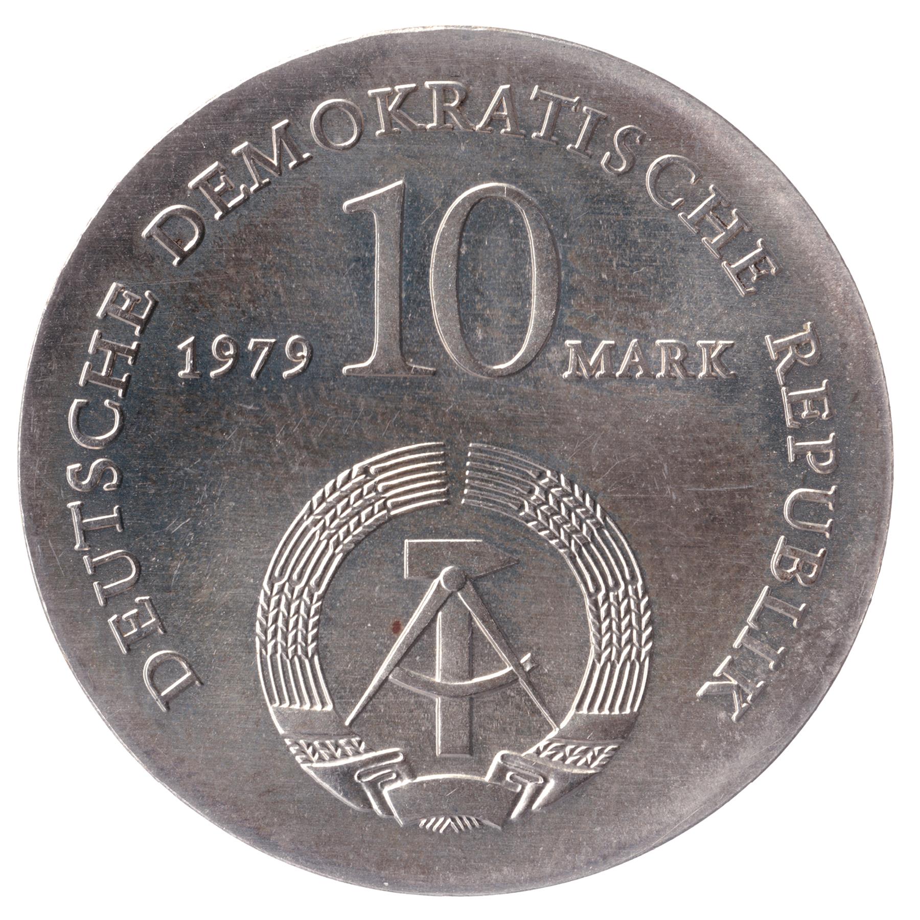 German Democratic Republic Coin Germany 10 Mark | Ludwig Feuerbach | KM73 | 1979