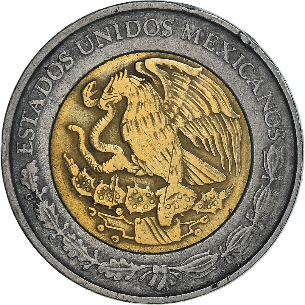 Mexico 1 Peso | 100 Coins | Aztec calendar | Golden Eagle | KM603 | 1996 - 2021