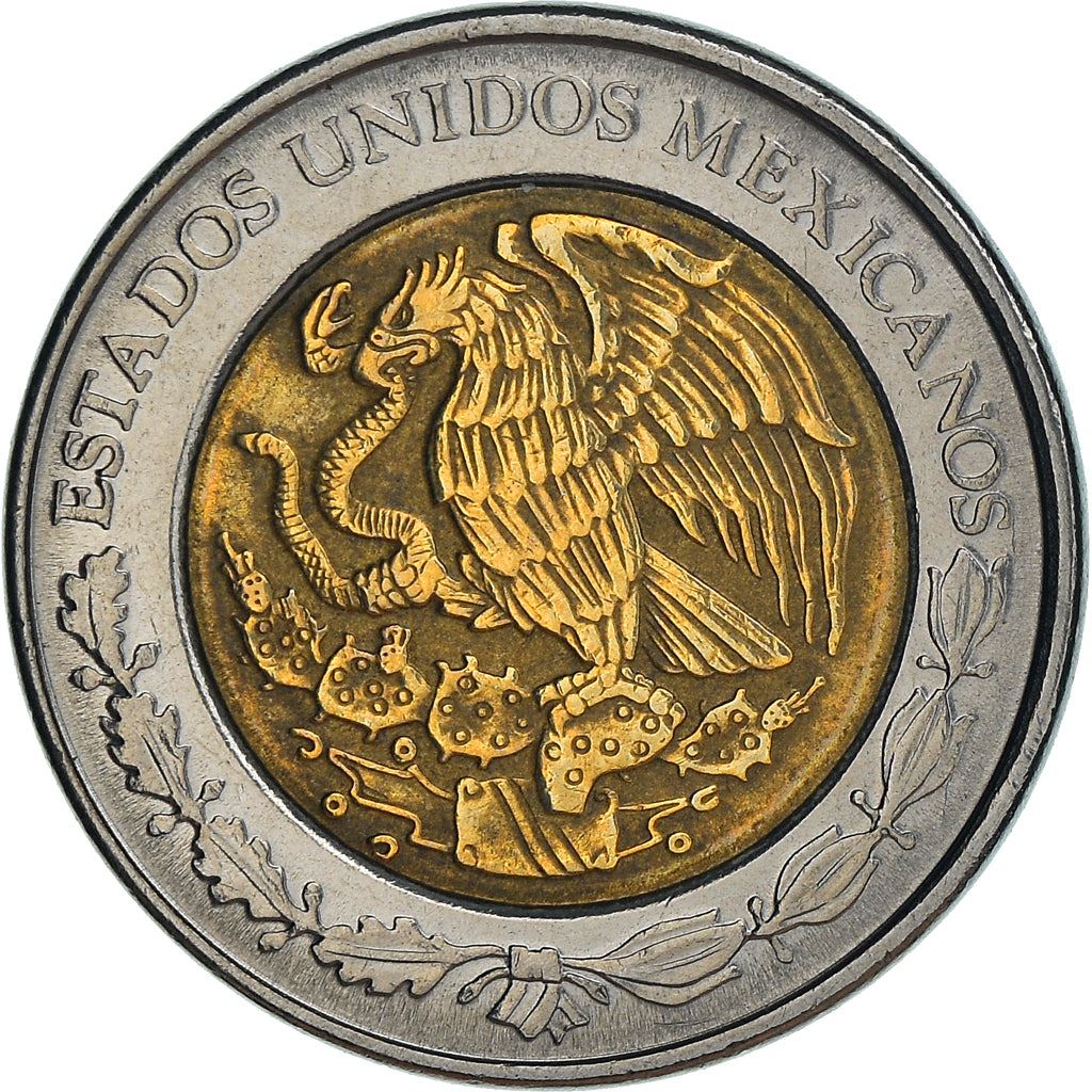 Mexico 1 Peso | 100 Coins | Aztec calendar | Golden Eagle | KM603 | 1996 - 2021