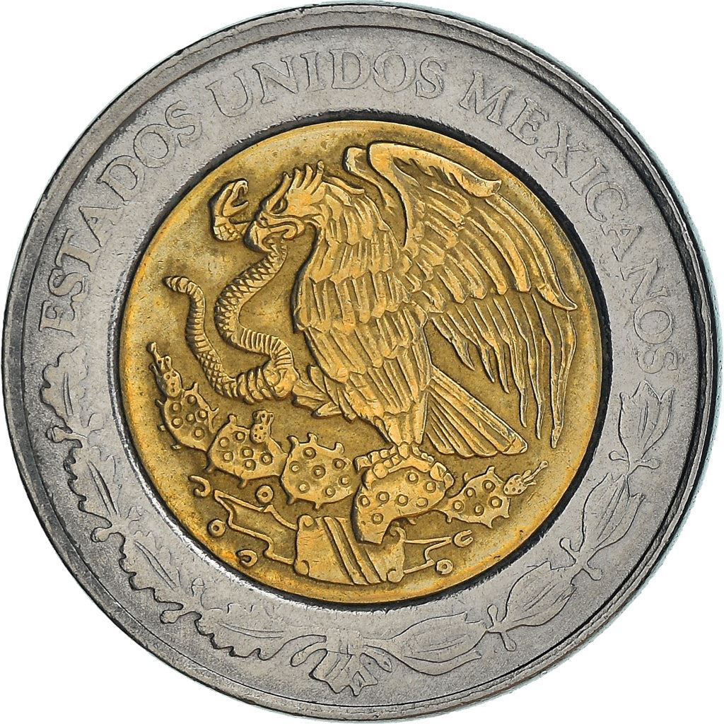 Mexico 1 Peso | 100 Coins | Aztec calendar | Golden Eagle | KM603 | 1996 - 2021