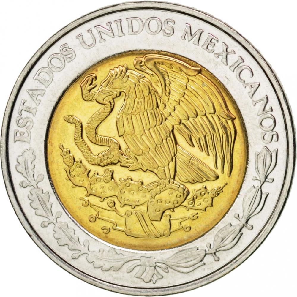 Mexico 1 Peso | 100 Coins | Aztec calendar | Golden Eagle | KM603 | 1996 - 2021