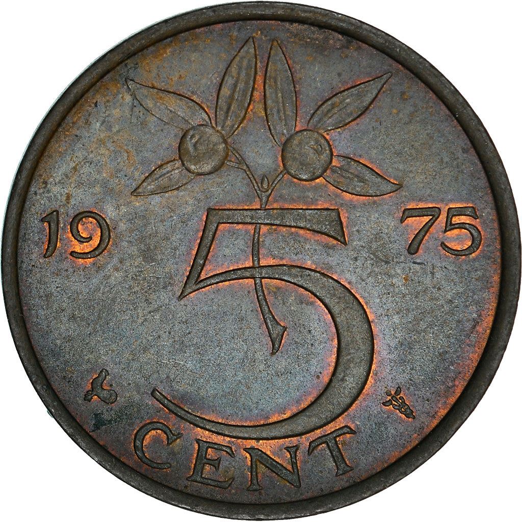 Netherlands 5 Cent | 100 Coins | Queen Juliana | Bronze | KM181 | 1950 - 1980