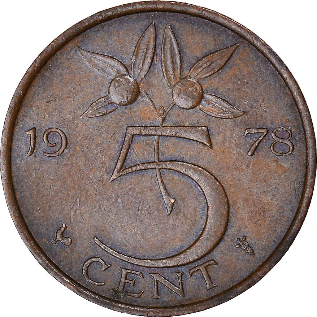 Netherlands 5 Cent | 100 Coins | Queen Juliana | Bronze | KM181 | 1950 - 1980