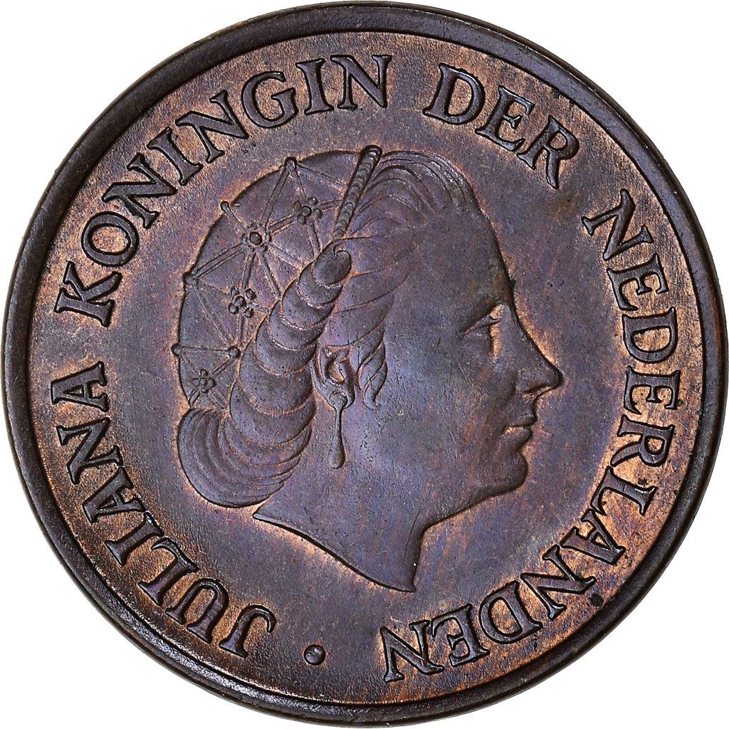 Netherlands 5 Cent | 100 Coins | Queen Juliana | Bronze | KM181 | 1950 - 1980