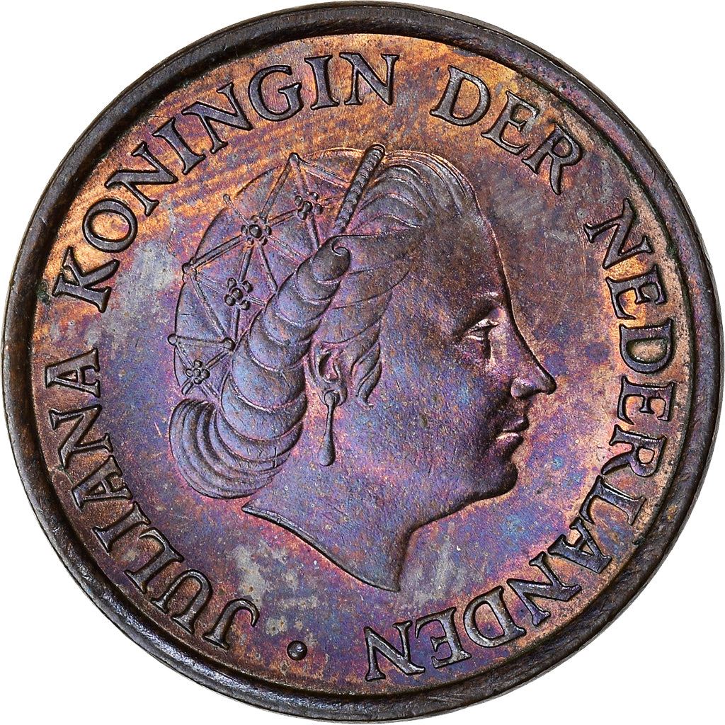 Netherlands 5 Cent | 100 Coins | Queen Juliana | Bronze | KM181 | 1950 - 1980