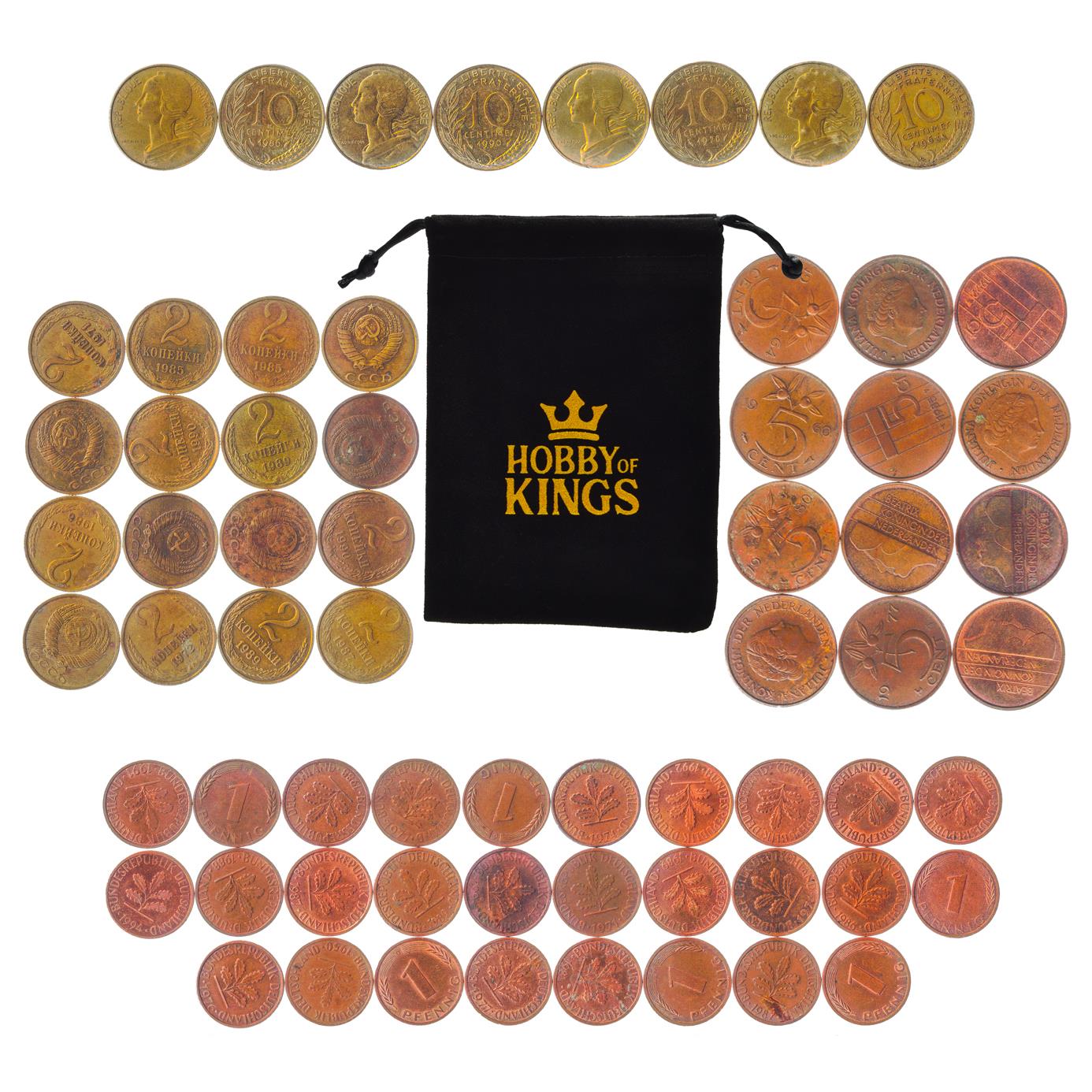 Play Money For Board Games | 64 Real Coins | 1 2 5 10 | Total 200 Points | Genuine Currency Toy