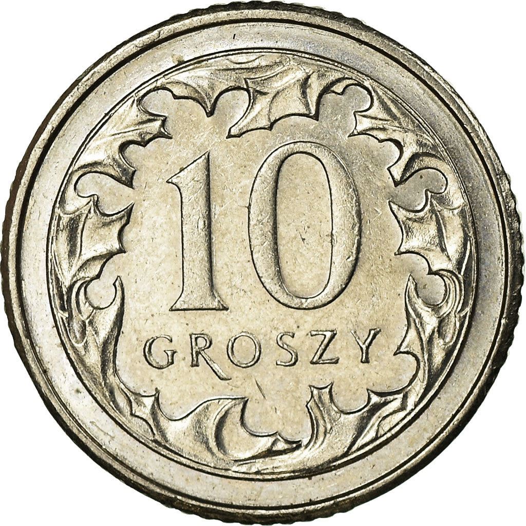 Polish 10 Groszy | 100 Coins | Eagle | Poland | 1990 - 2016