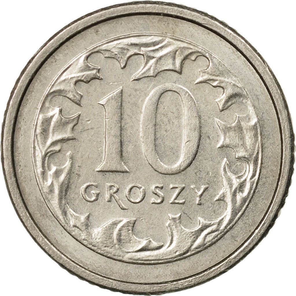 Polish 10 Groszy | 100 Coins | Eagle | Poland | 1990 - 2016