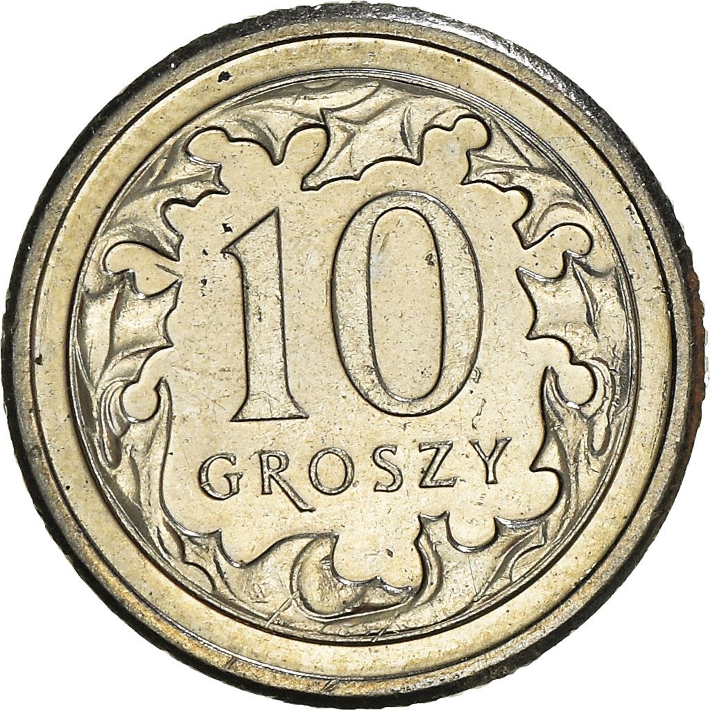 Polish 10 Groszy | 100 Coins | Eagle | Poland | 1990 - 2016