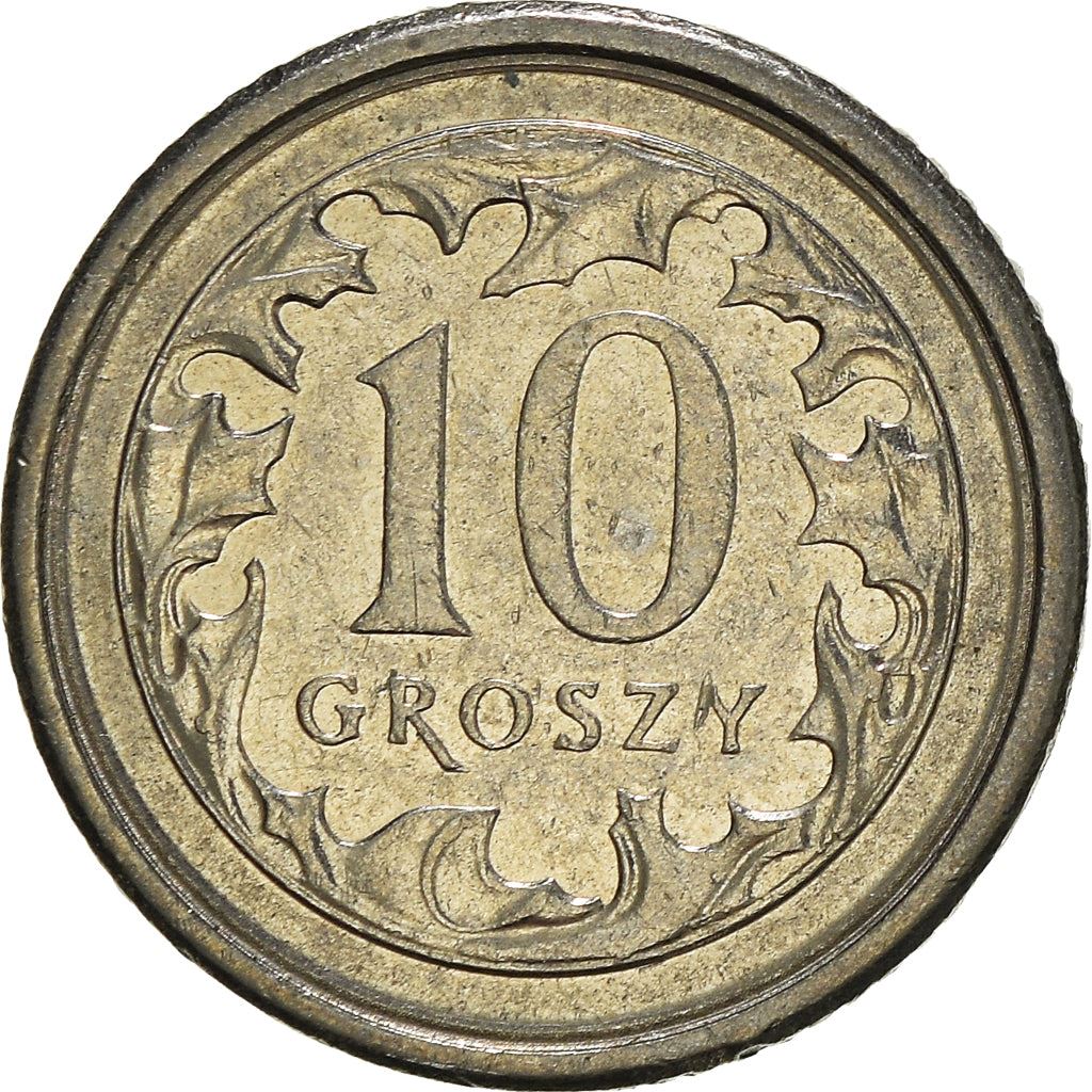 Polish 10 Groszy | 100 Coins | Eagle | Poland | 1990 - 2016