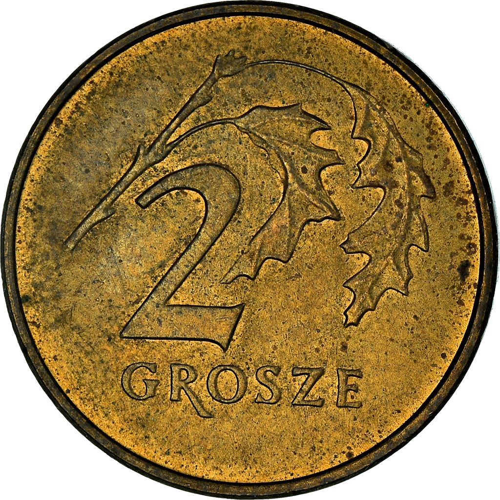 Polish 2 Grosze | 100 Coins | Oak Leaf | Eagle | Poland | 1990 - 2014