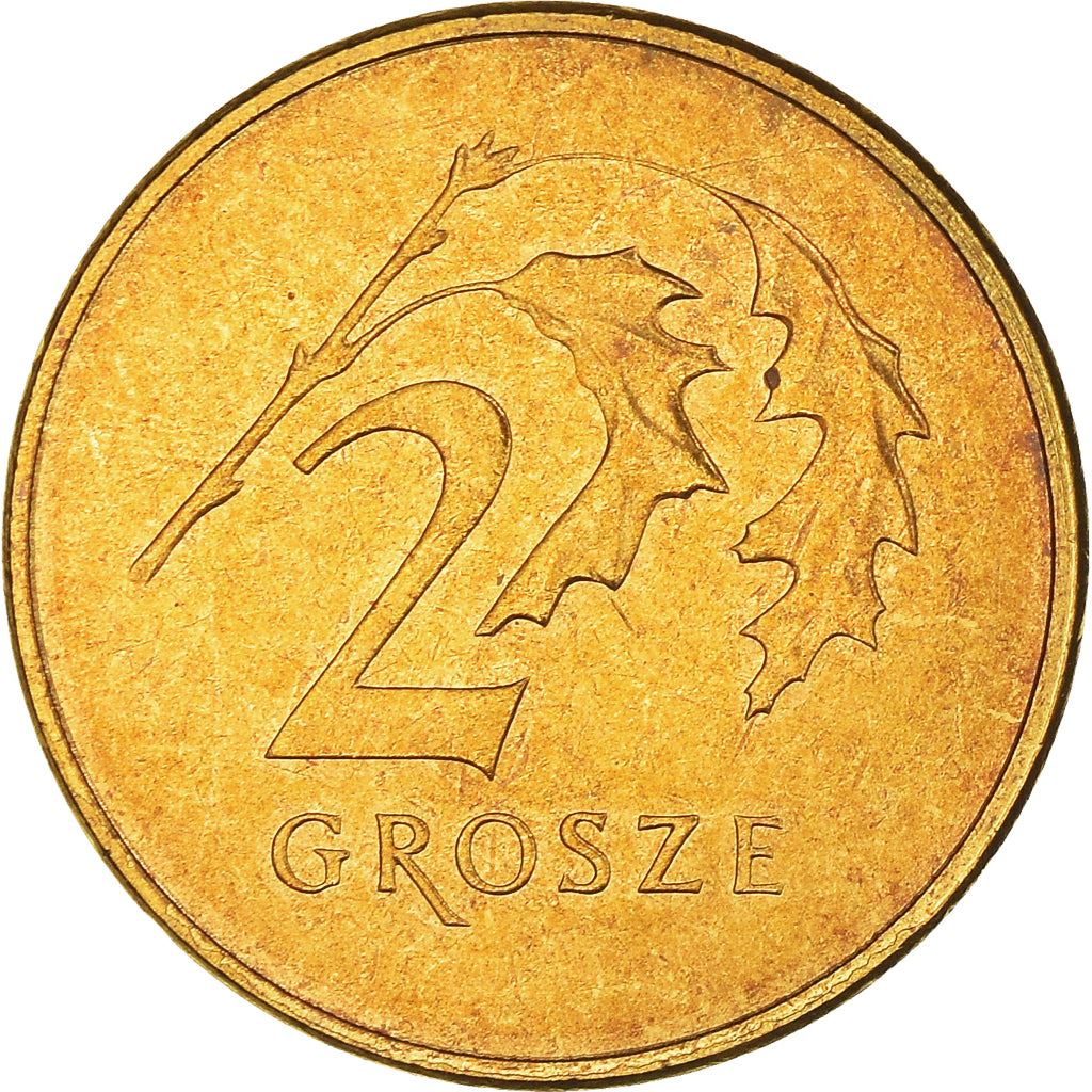 Polish 2 Grosze | 100 Coins | Oak Leaf | Eagle | Poland | 1990 - 2014