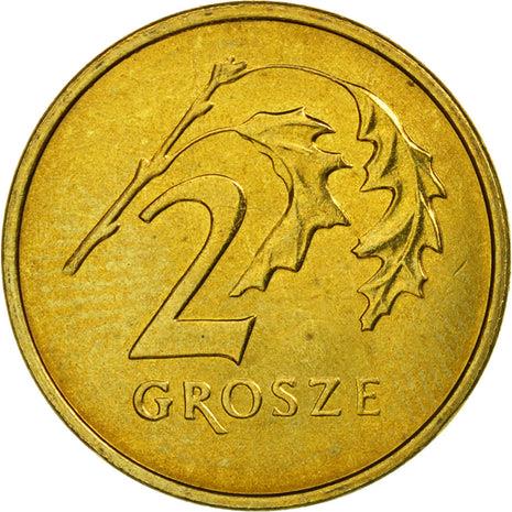 Polish 2 Grosze | 100 Coins | Oak Leaf | Eagle | Poland | 1990 - 2014