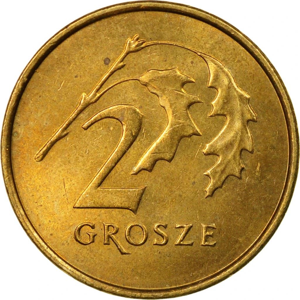 Polish 2 Grosze | 100 Coins | Oak Leaf | Eagle | Poland | 1990 - 2014