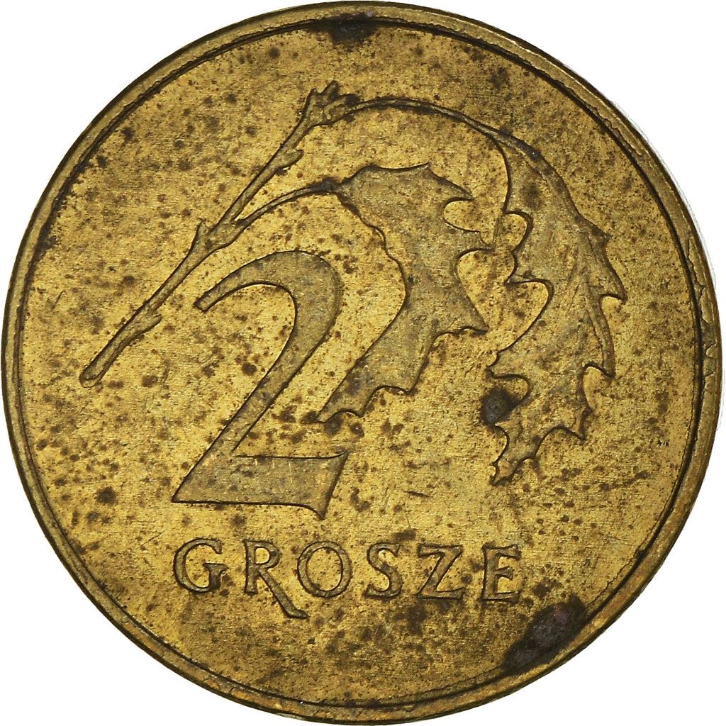 Polish 2 Grosze | 100 Coins | Oak Leaf | Eagle | Poland | 1990 - 2014