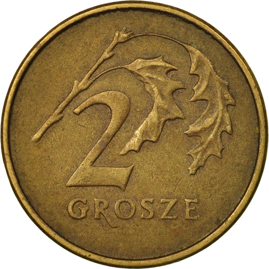 Polish 2 Grosze | 100 Coins | Oak Leaf | Eagle | Poland | 1990 - 2014