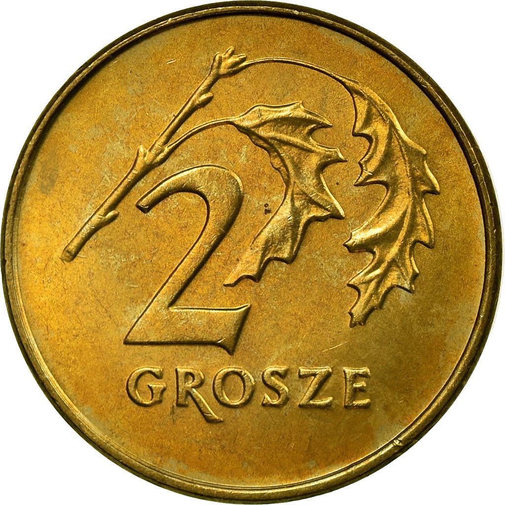 Polish 2 Grosze | 100 Coins | Oak Leaf | Eagle | Poland | 1990 - 2014