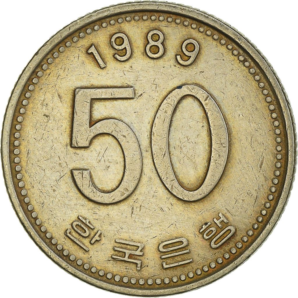 South Korea 50 Won | 100 Coins | Rice plant | KM34 | 1983 - 2019