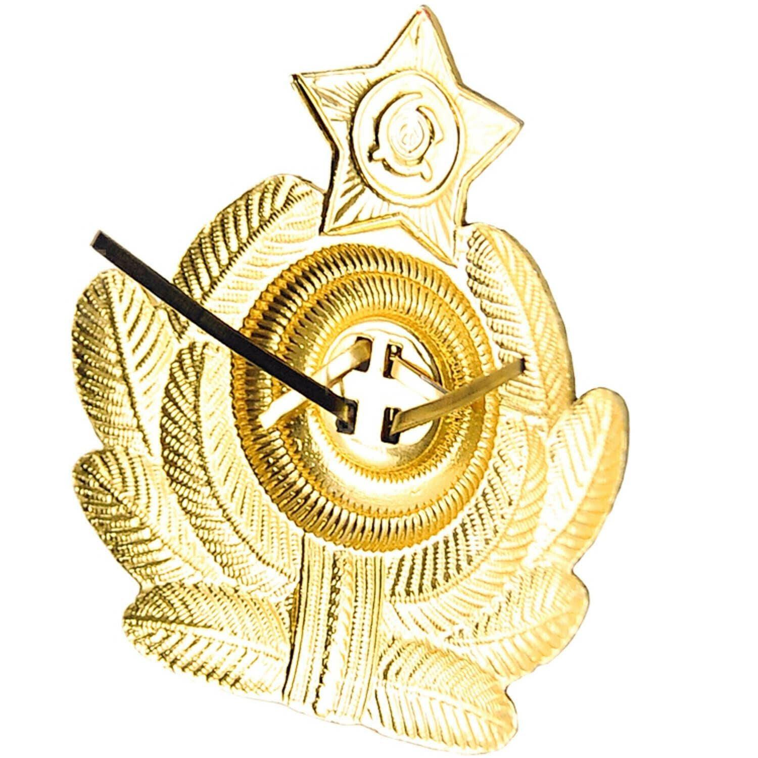 Soviet Union Army Navy Badges Gold and Silver Anchor Cap Cockades Hat Insignias Ship Engineer Service Officer of The USSR