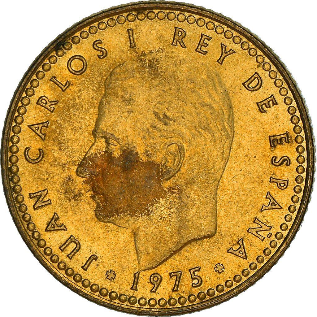 Spain 1 Peseta | 100 Coins | Juan Carlos I | KM806 | 1975