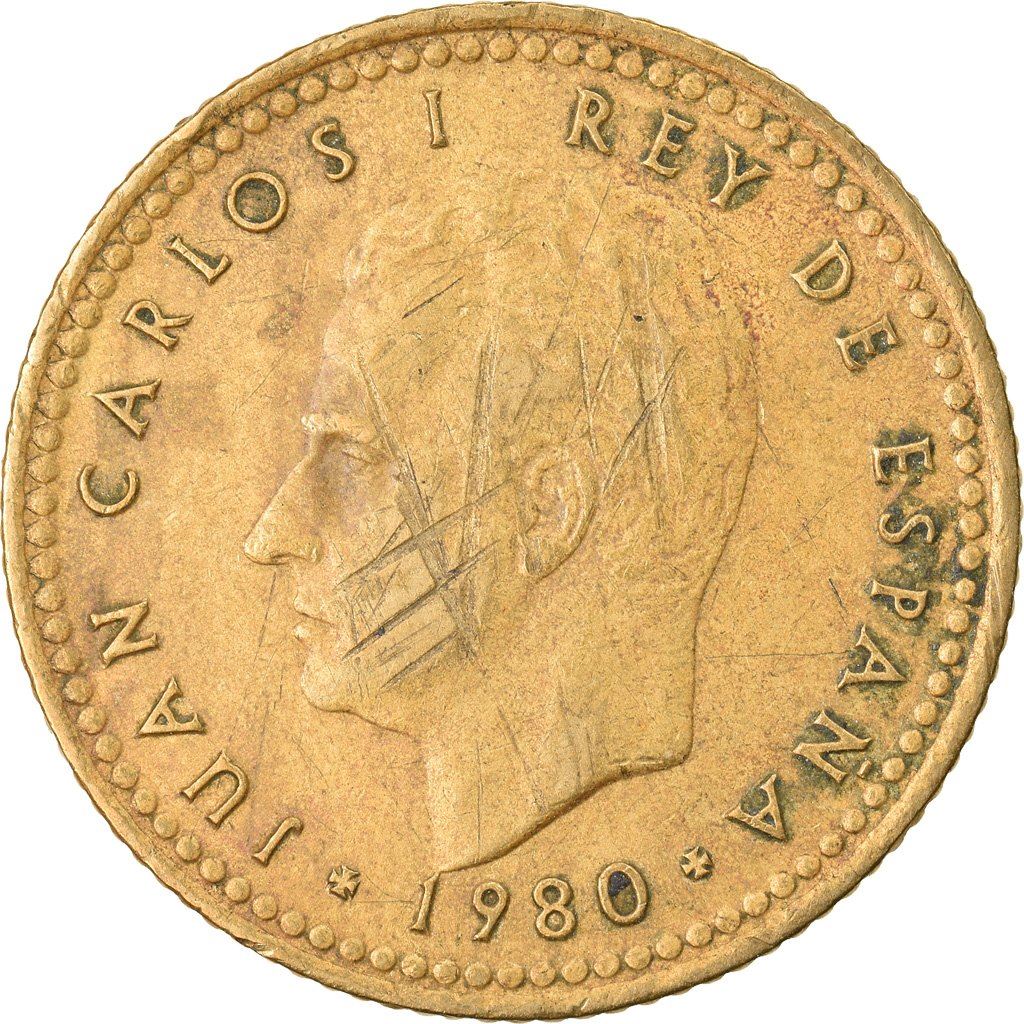 Spain 1 Peseta | 100 Coins | King Juan Carlos I | Espana '82 | KM816 | 1980