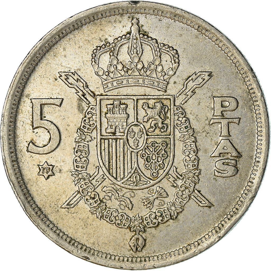 Spain 5 Pesetas | 100 Coins |King Juan Carlos I |KM807 | 1975