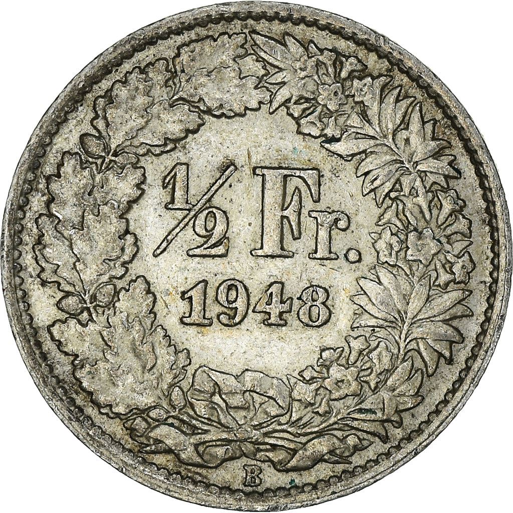 Switzerland Coin Swiss ½ Franc | Helvetia | KM23 | 1875 - 1967