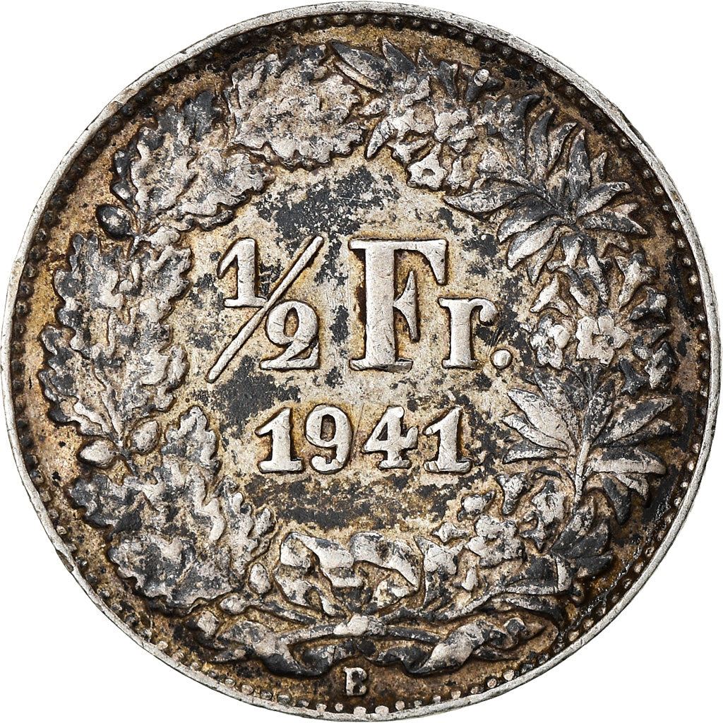 Switzerland Coin Swiss ½ Franc | Helvetia | KM23 | 1875 - 1967