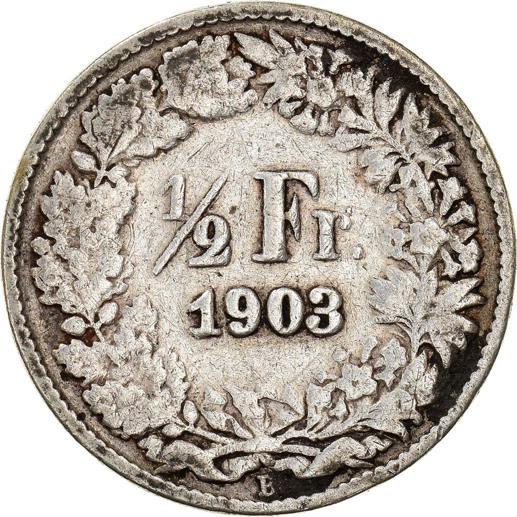 Switzerland Coin Swiss ½ Franc | Helvetia | KM23 | 1875 - 1967