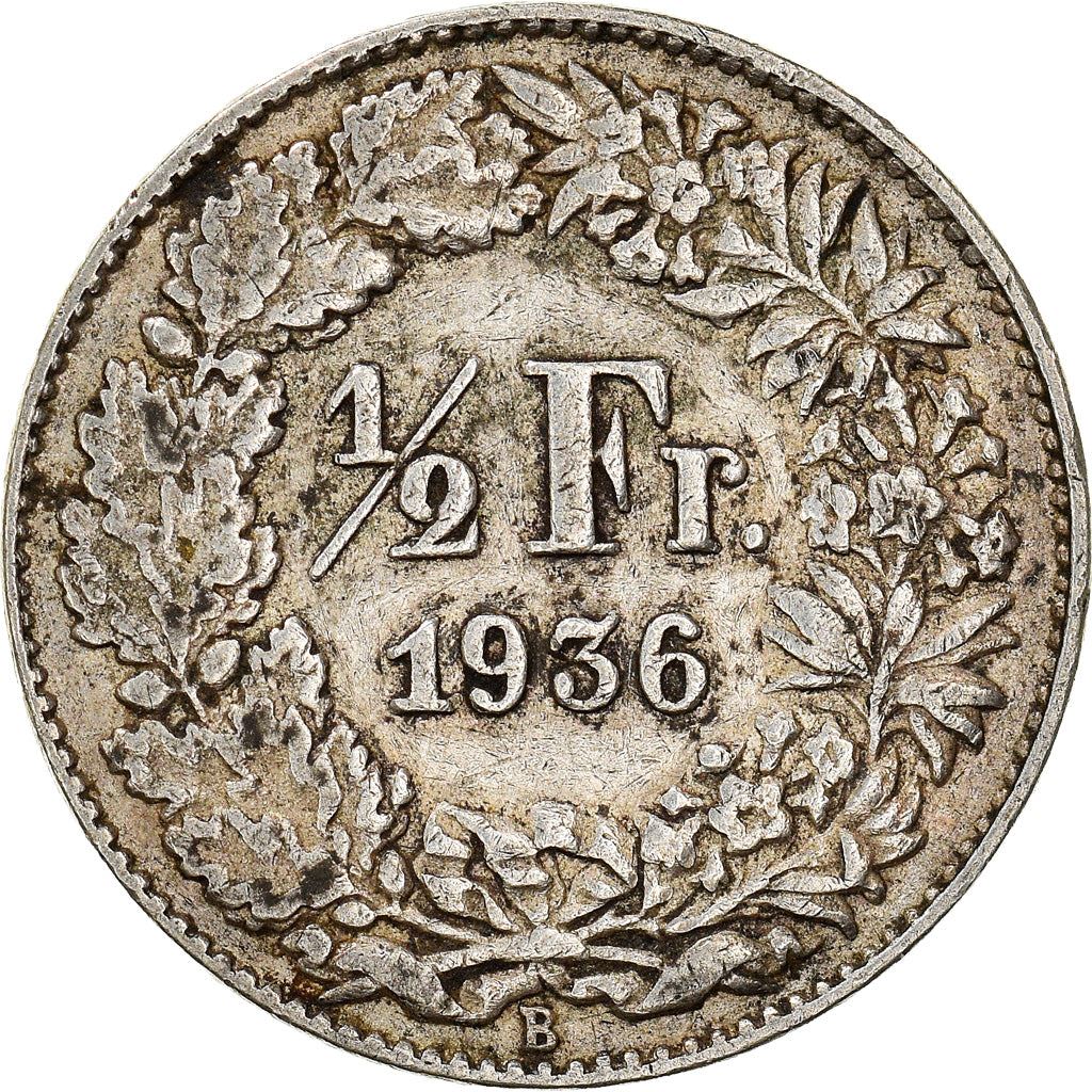 Switzerland Coin Swiss ½ Franc | Helvetia | KM23 | 1875 - 1967