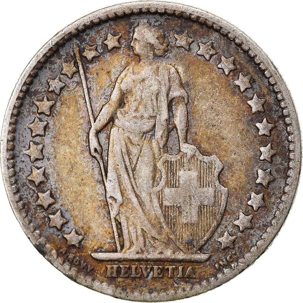 Switzerland Coin Swiss ½ Franc | Helvetia | KM23 | 1875 - 1967