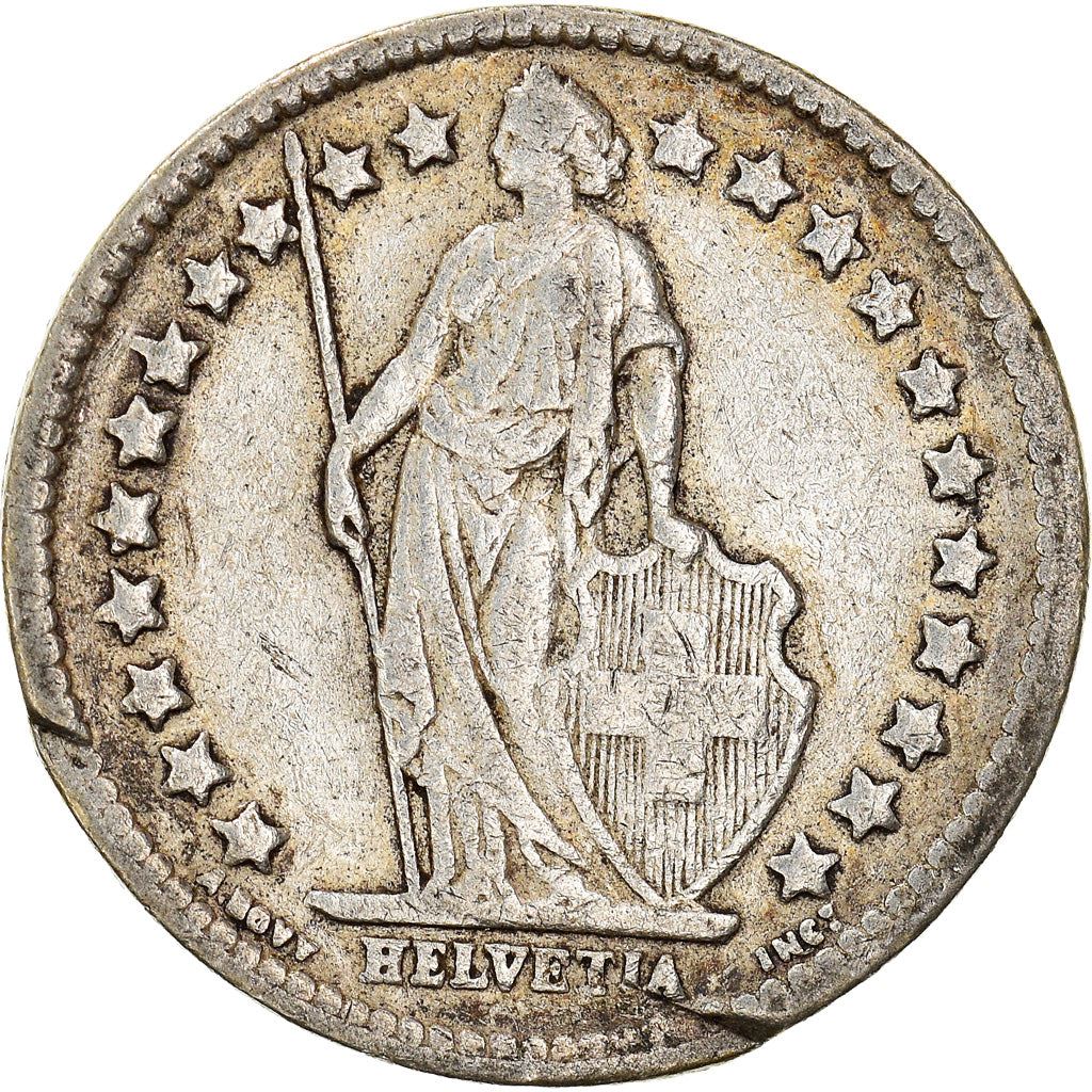 Switzerland Coin Swiss ½ Franc | Helvetia | KM23 | 1875 - 1967