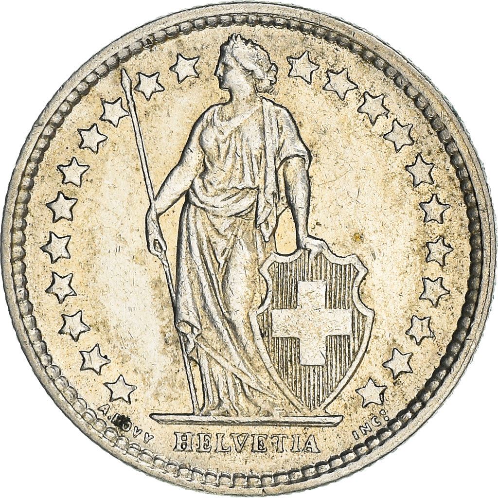 Switzerland Coin Swiss ½ Franc | Helvetia | KM23 | 1875 - 1967