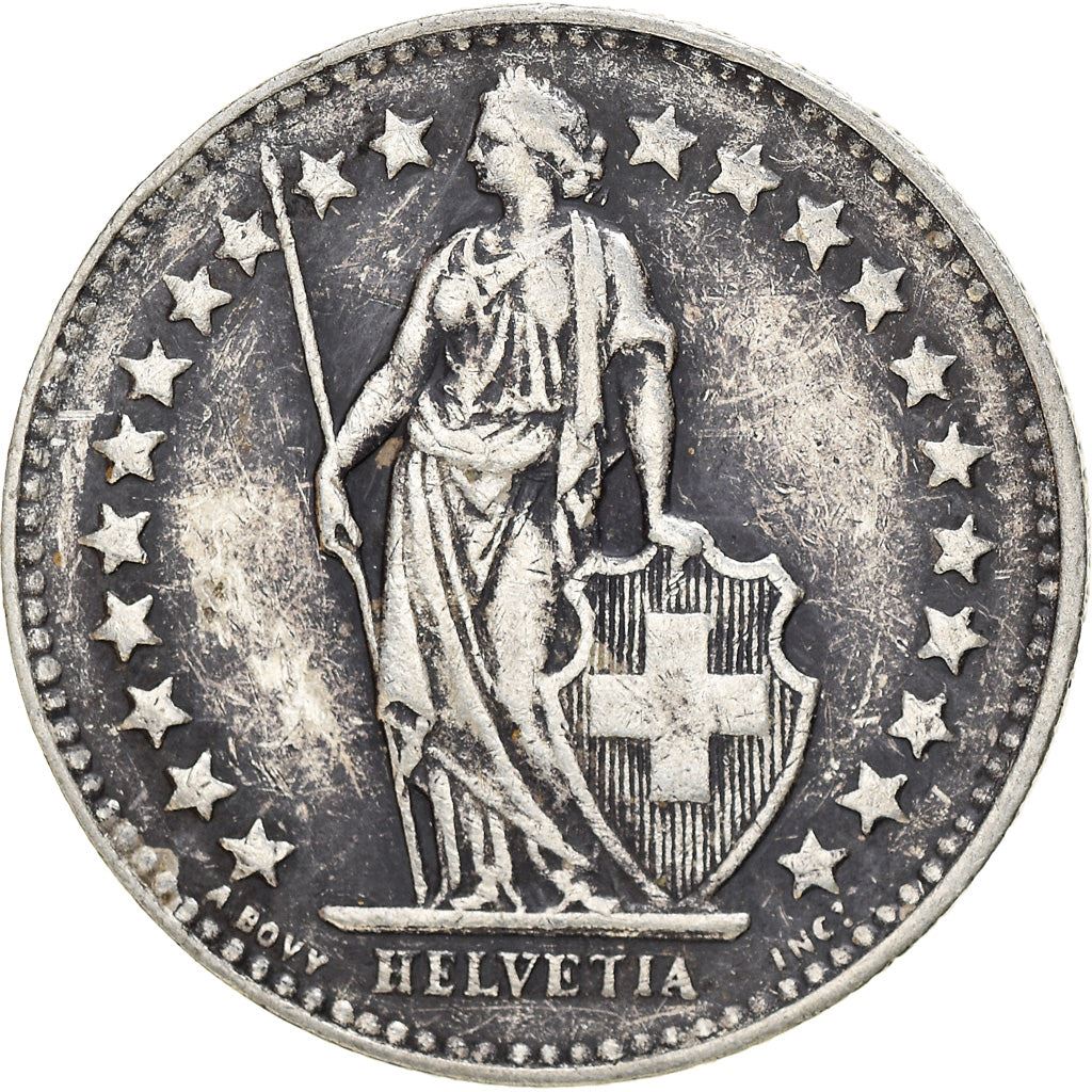 Switzerland Coin Swiss ½ Franc | Helvetia | KM23 | 1875 - 1967