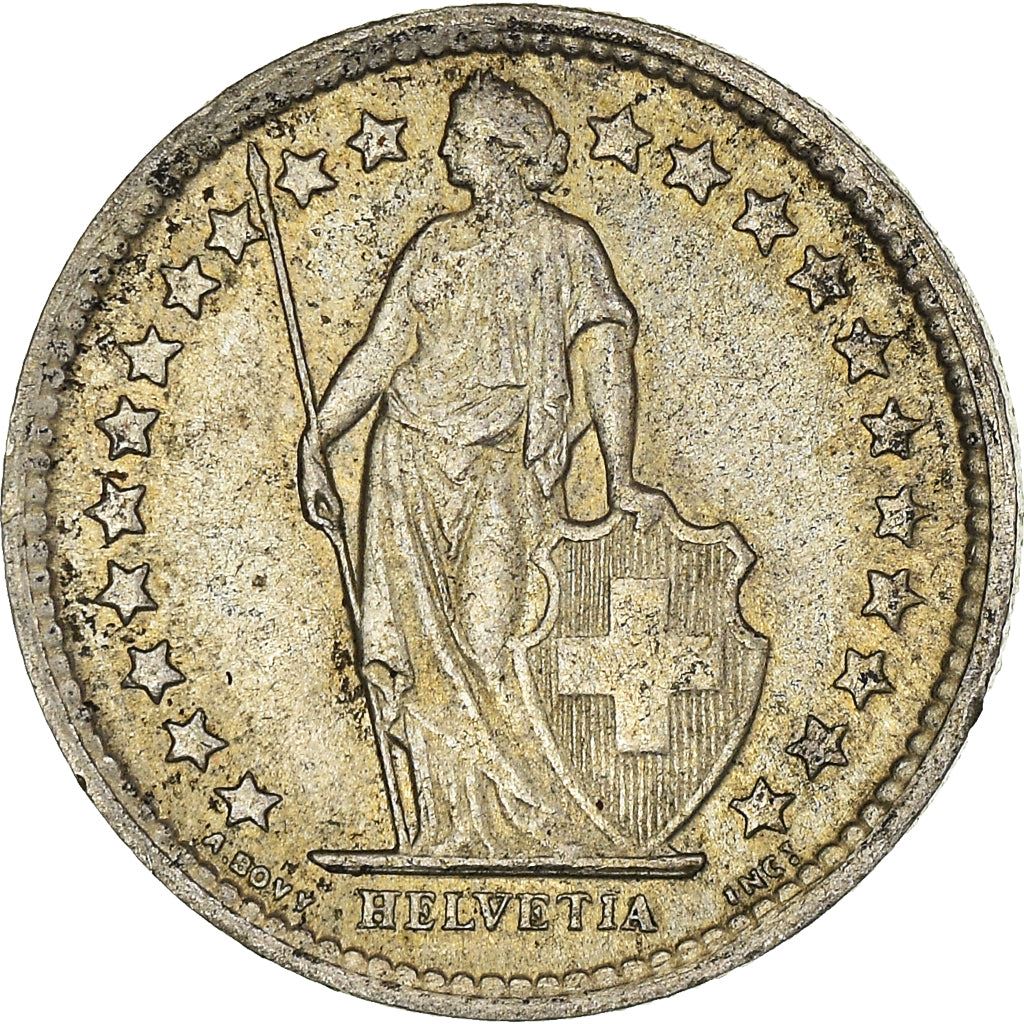 Switzerland Coin Swiss ½ Franc | Helvetia | KM23 | 1875 - 1967