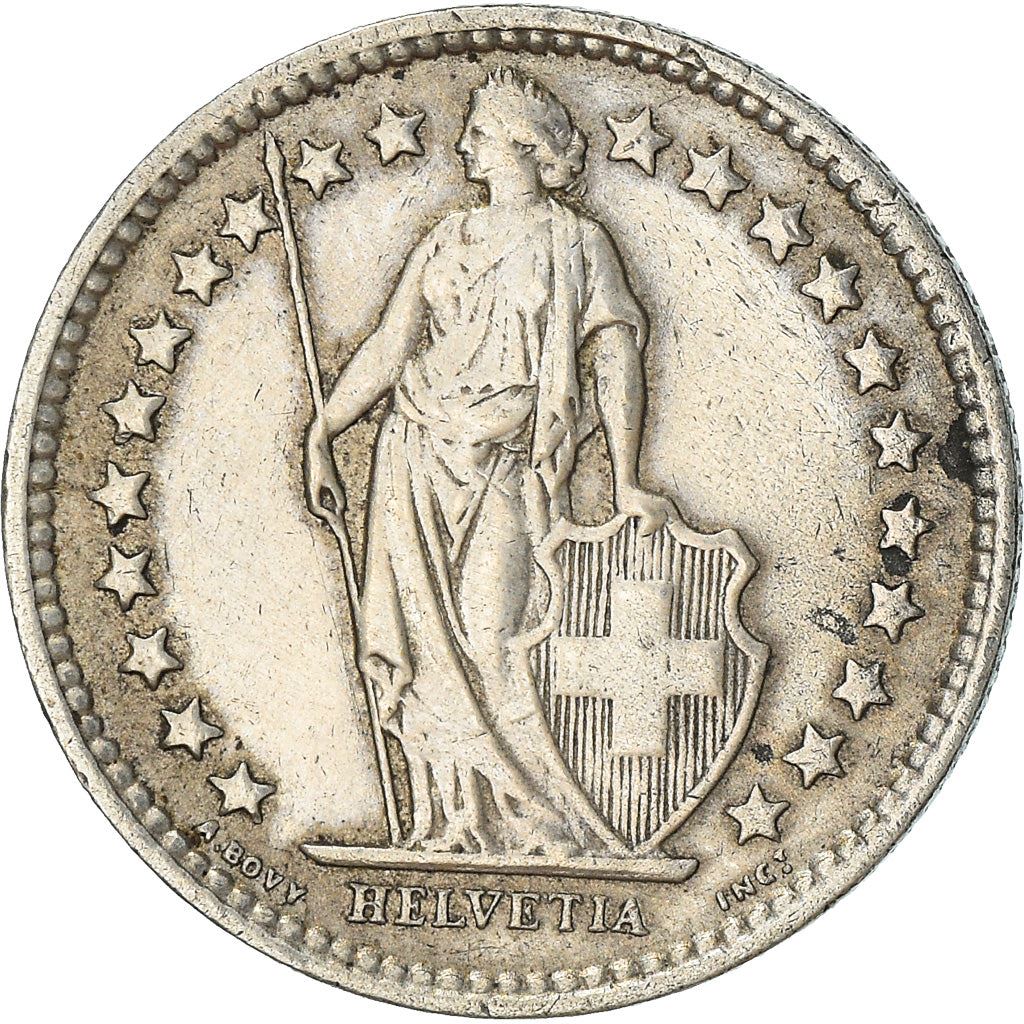 Switzerland Coin Swiss ½ Franc | Helvetia | KM23 | 1875 - 1967