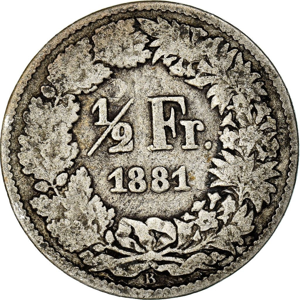 Switzerland Coin Swiss ½ Franc | Helvetia | KM23 | 1875 - 1967